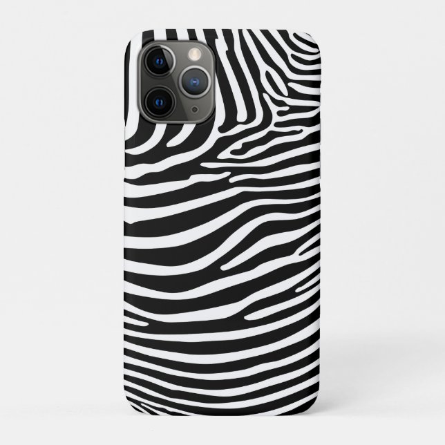 Capa Para iPhone 11 Pro Estampa de Zebra (Verso)