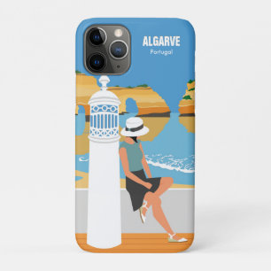 Capa Para iPhone 11 Pro Estilo de vintagem da viagem da menina de praia do