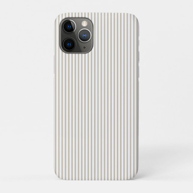 Capa Para iPhone 11 Pro Estirpe bege e branco (Verso)