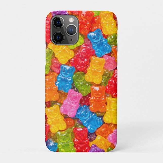 Capa Para iPhone 11 Pro Estojo de iPhone Urso Gummy Fofo  (Verso)