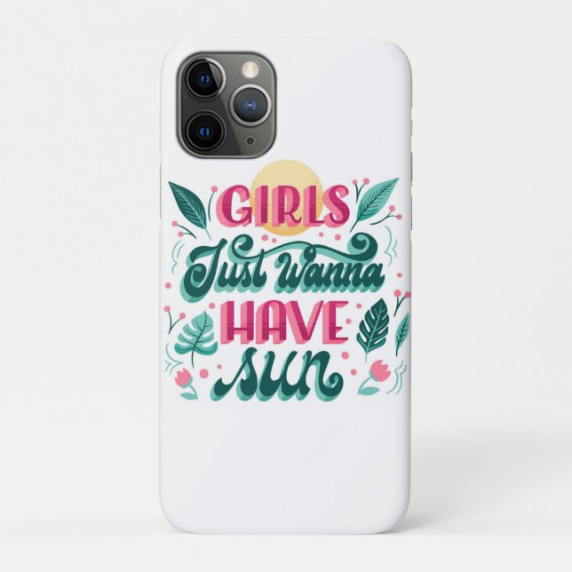 Capa Para iPhone 11 Pro Estojo de telefone branco com a frase  (Verso)