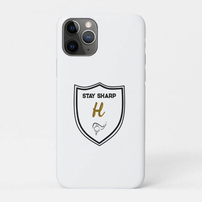 Capa Para iPhone 11 Pro Estojo para iPhone da Coleção de Golfe de presente (Verso)
