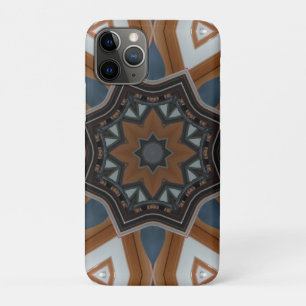 Capa Para iPhone 11 Pro Estrela marrom caleidoscópio