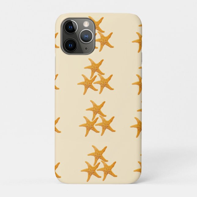 Capa Para iPhone 11 Pro Estrelas do Mar Costeiras (Verso)