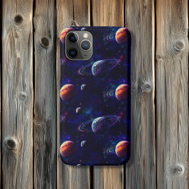 Capa Para iPhone 11 Pro Estrelas, Planetas, Galáxias, Espaço Exterior Cons