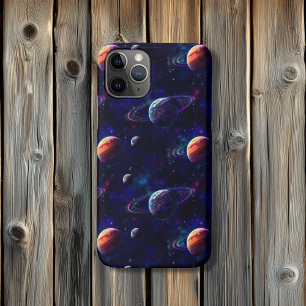 Capa Para iPhone 11 Pro Estrelas, Planetas, Galáxias, Espaço Exterior Cons