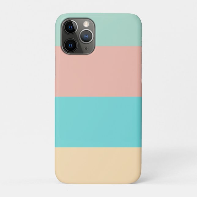 Capa Para iPhone 11 Pro Estrias Costeiras Retrotraídas (Verso)