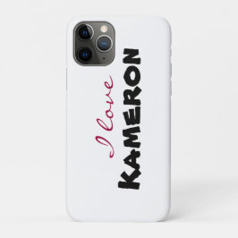 Capa Para iPhone 11 Pro Eu amo [personalizar]