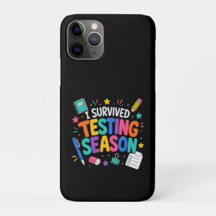 Capa Para iPhone 11 Pro Eu Sobrevivi à Temporada de Testes Humor Escolar