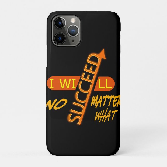 Capa Para iPhone 11 Pro Eu Vou Sucederei Não Importe O Que Aconteça (Verso)