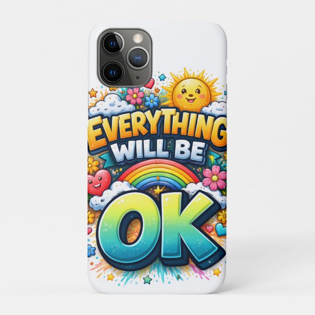 Capa Para iPhone 11 Pro Everything Will Be OK (Verso)