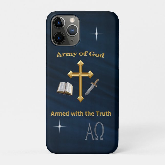 Capa Para iPhone 11 Pro Exército de Deus (Verso)