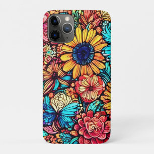 Capa Para iPhone 11 Pro Explosão de porta flexível vibrante