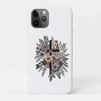 Capa Para iPhone 11 Pro Faith and Flowers