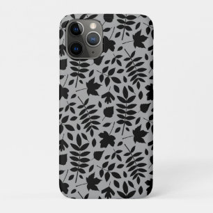 Capa Para iPhone 11 Pro Fallen deixa preto padrão na Cinza