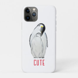 Capa Para iPhone 11 Pro Família bonita de pinguins imperadores T-Shirt