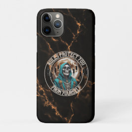 Capa Para iPhone 11 Pro Fantasy Design marble | Grim Reaper | Motivation