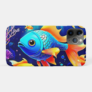 Capa Para iPhone 11 Pro Fantasy Fish Natação