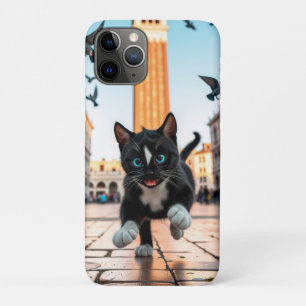 Capa Para iPhone 11 Pro Felini vs. Pombos: Uma Chase Veneziana