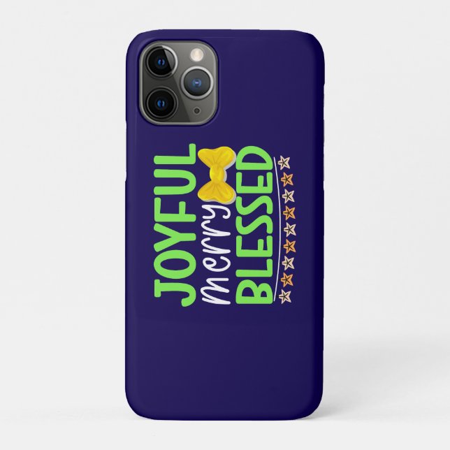 Capa Para iPhone 11 Pro Feliz alegre, abençoada, Porta copos de papel 8105 (Verso)