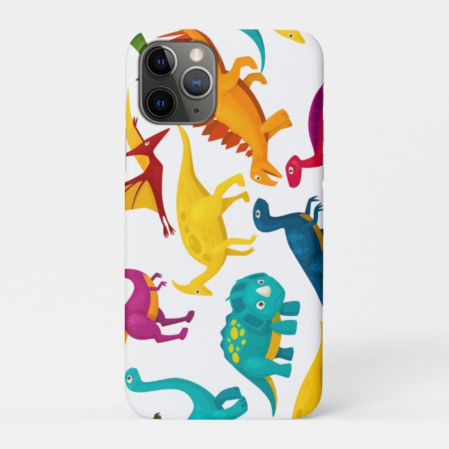 Capa Para iPhone 11 Pro Feliz cuteDino  (Verso)