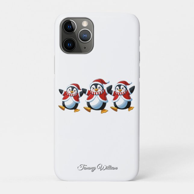 Capa Para iPhone 11 Pro Feliz Humor Engraçado Tendência Moderna Feliz Nata (Verso)
