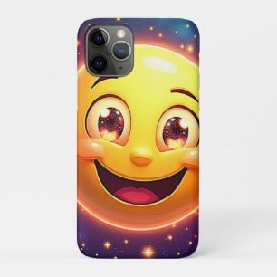 Capa Para iPhone 11 Pro Feliz Olhos Cósmicos Emoji