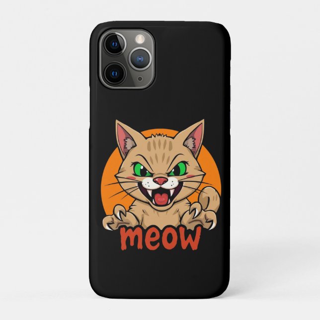 Capa Para iPhone 11 Pro Fierce Cat (Verso)
