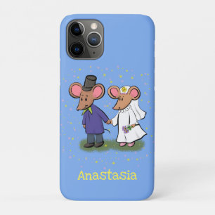 Capa Para iPhone 11 Pro Figura de desenho animado do casal do mouse
