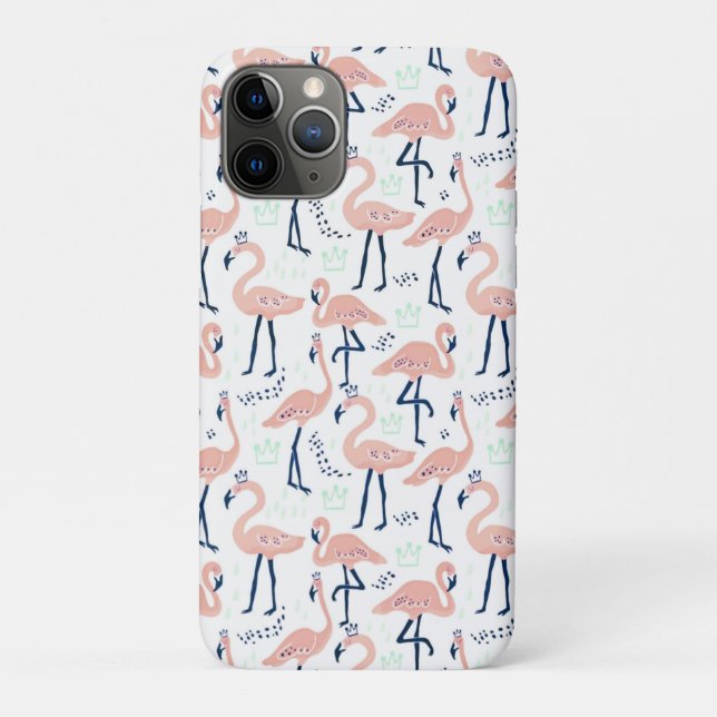 Capa Para iPhone 11 Pro Flamingo cor-de-rosa (Verso)
