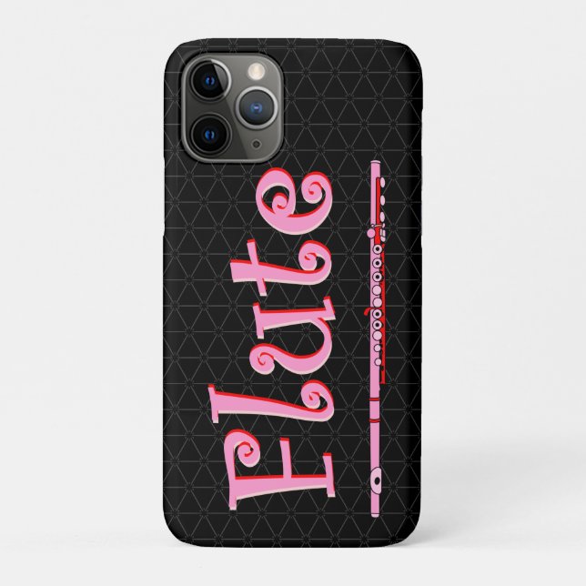 Capa Para iPhone 11 Pro Flauta Rosa (Verso)