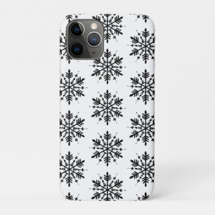 Capa Para iPhone 11 Pro Floco de Neve Minimalista Preto e Branco