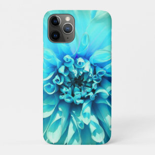 Capa Para iPhone 11 Pro Flor Azul Dahlia Claro