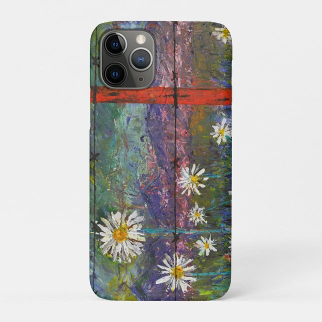 Capa Para iPhone 11 Pro Flor Cênico (Verso)