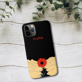 Capa Para iPhone 11 Pro Flor do Deserto à Noite