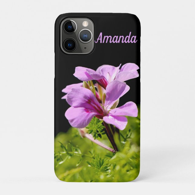 Capa Para iPhone 11 Pro Flor Personalizado (Verso)