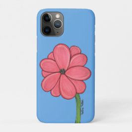 Capa Para iPhone 11 Pro Flor Rosa Cheia