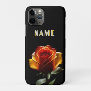 Capa Para iPhone 11 Pro Flor vívida brilhante com acentos de neon