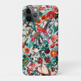 CAPA PARA iPhone 11 PRO FLORAL E AVES XIV-II