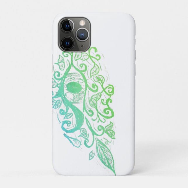 Capa Para iPhone 11 Pro Floral eye phone case (Verso)