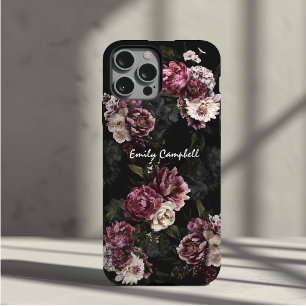 Capa Para iPhone 11 Pro Floral Luxuosa Rosa Branca de Humor