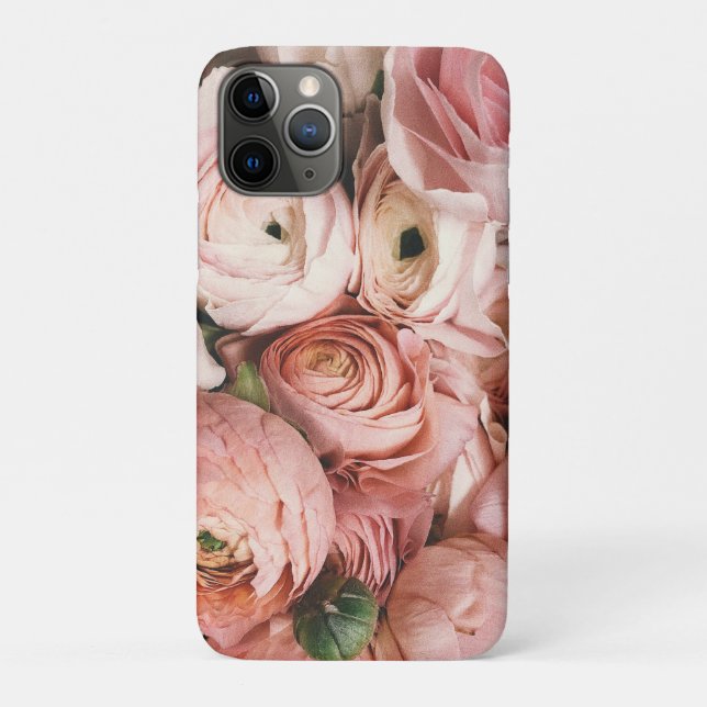 Capa Para iPhone 11 Pro Floral Rosa (Verso)