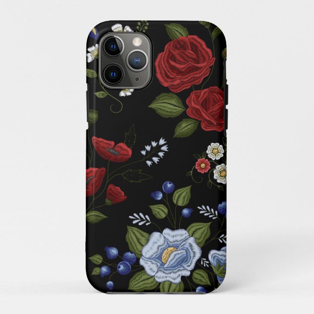 Capa Para iPhone 11 Pro Flores (Verso)