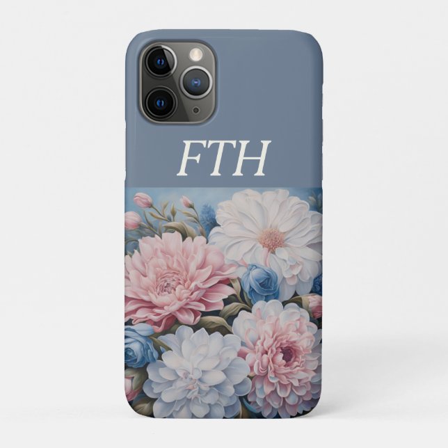 Capa Para iPhone 11 Pro Flores (Verso)