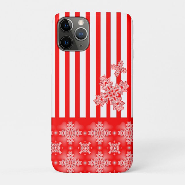 Capa Para iPhone 11 Pro Flores de Artdeco no Estilo Retroativo (Verso)