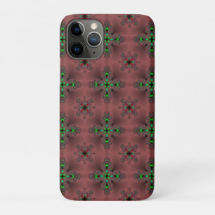 Capa Para iPhone 11 Pro Flores de Artdeco no Estilo Retroativo