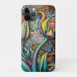 Capa Para iPhone 11 Pro Flores de Mandala