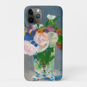 Capa Para iPhone 11 Pro Flores de Manet em um Vaso Cristal