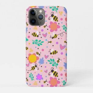 Capa Para iPhone 11 Pro Flores De Menino Rosa, Inspirividade, Cute Girly