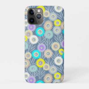 Capa Para iPhone 11 Pro Flores Mecânicas